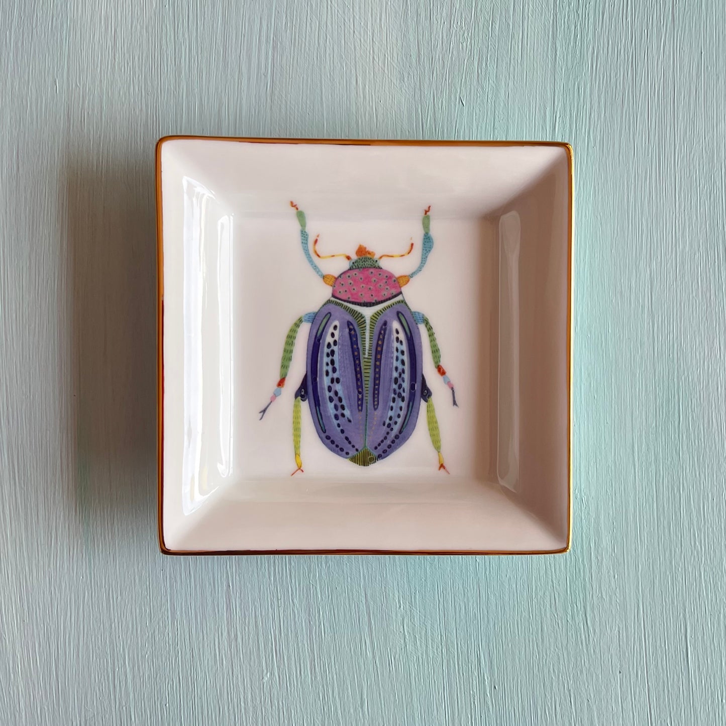 "Vide Poche" Porzellanschale mit blauem Käfer Motiv (Kopie) (Kopie)