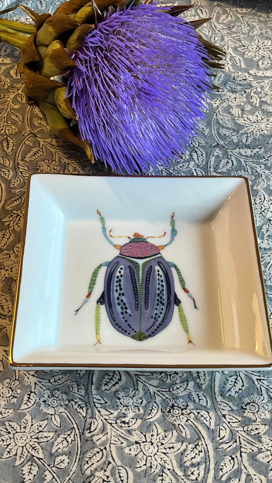 "Vide Poche" Porzellanschale mit blauem Käfer Motiv (Kopie) (Kopie)