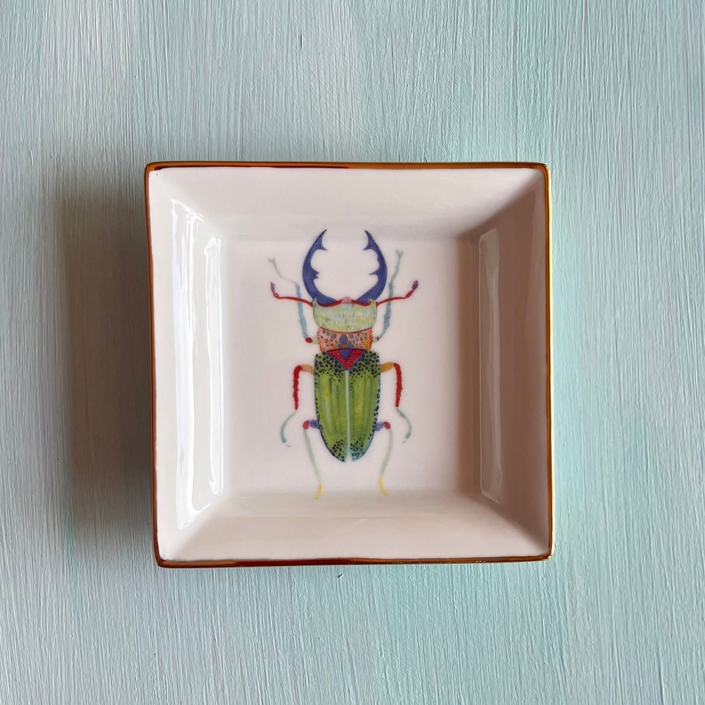 "Vide Poche" Porzellanschale mit Hirschkäfer- Motiv (Kopie)