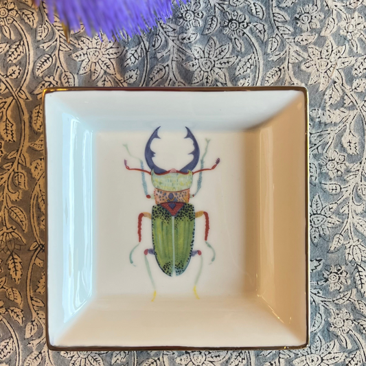 "Vide Poche" Porzellanschale mit Hirschkäfer- Motiv (Kopie)