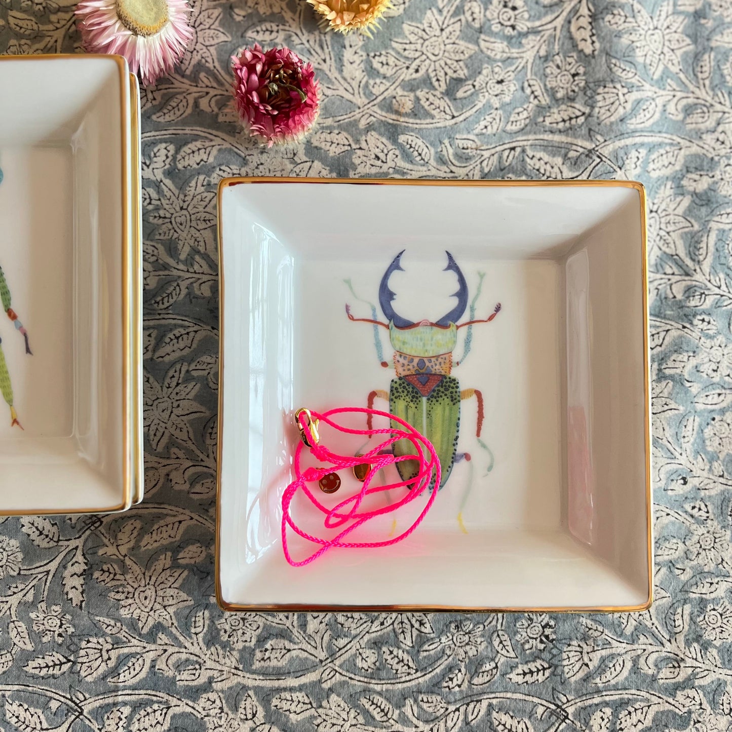 "Vide Poche" Porzellanschale mit Hirschkäfer- Motiv (Kopie)